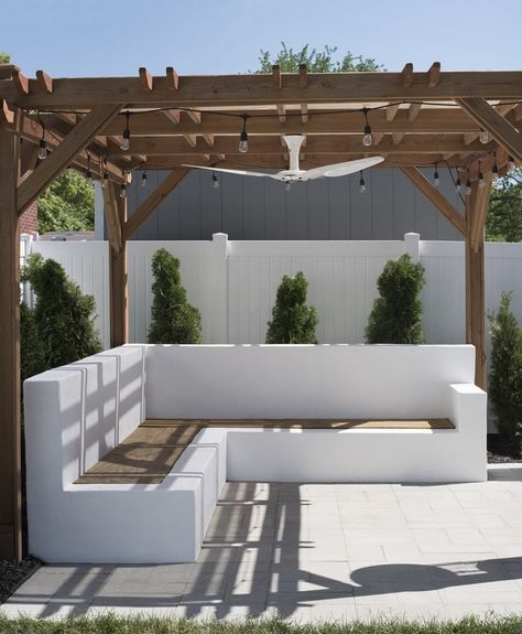 Outdoor bench seating