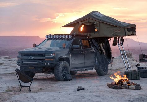 Chevy Silverado Overland Truck, Silverado Overland, 2016 Silverado 1500, Overland Build, Chevy 1500, Overland Truck, Chevy Silverado 1500, Chevy Silverado, Silverado 1500