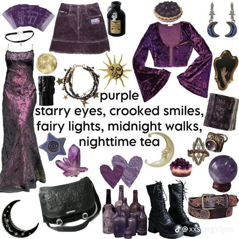 Witchy Outfits, Mode Hippie, Under Your Spell, Witch Fashion, Witchy Fashion, Witch Outfit, Purple Outfits, Ropa Diy, Witch Aesthetic