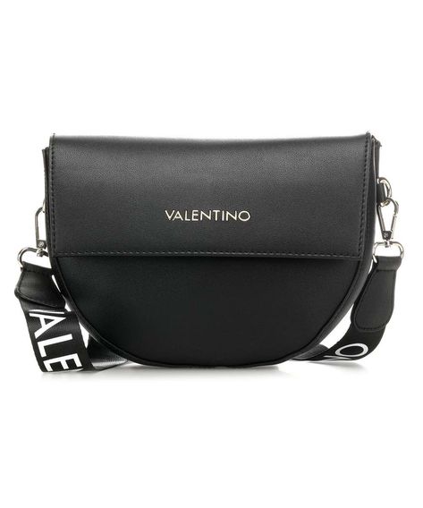 Valentino by Mario Valentino Bigfoot Crossbody bag synthetic black - VBS3XJ02-001 | wardow.com Valentino Logo, Mario Valentino, Valentino Bags, Exclusive Bag, Branded Bags, Black Cross Body Bag, Online Accessories, Saddle Bags, Travel Bag