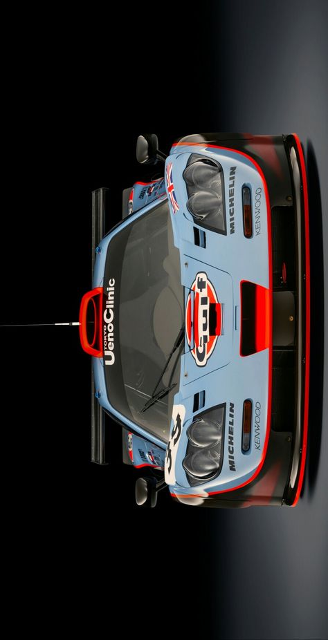 (°!°) McLaren F1 GTR Longtail "25R" in Gulf Livery, enhanced by VonMonski.. Mclaren Gtr, Mclaren F1 Lm, Gulf Racing, Auto Vintage, Mclaren Cars, Classic Racing Cars, Gt Cars, Mc Laren, Street Racing Cars