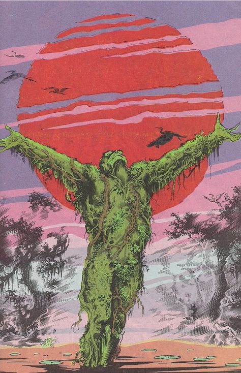 Botany in Popular Culture: Saga of the Swamp Thing Swamp Thing Dc Comics, Swamp Thing 1982, Morpheus Sandman, Castlevania Anime, Alan Moore, Fantasy Literature, Swamp Thing, Arte Dc Comics, Dc Comics Characters