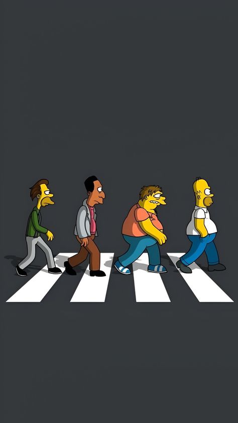 Famous Album Covers, Simpson Wallpaper Iphone, The Simpson, Funny Wallpaper, Rock Legends, Movie Game, Digital Wallpaper, The Simpsons, Series Movies