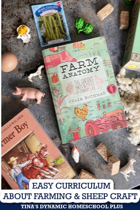 How to Create Homeschool Farming Curriculum and Adorable Clothespin Sheep Craft Homeschool Farm Unit, Julia Rothman Curriculum, Cow Unit Study, Homeschool Gardening, Farm Anatomy, Garden Unit Study, Farm Unit Study, Homestead Skills, Sheep Craft