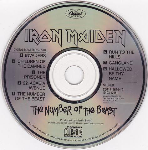 Iron Maiden Cd, Vinyl Record Crafts, Cd Icon, Pngs For Moodboards, Record Crafts, Cd Cover Design, Capitol Records, Compact Disc, Cd Cover