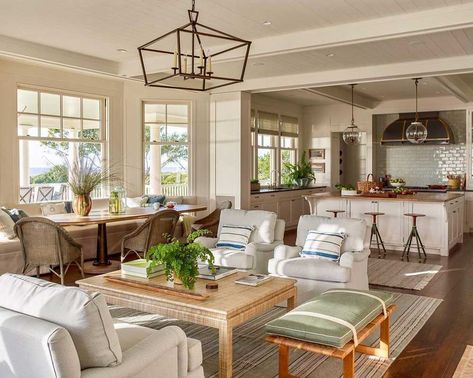 Shingle Style Architecture, Beautiful Beach Houses, House Journal, Dining Banquette, Shingle Style Homes, Kiawah Island, Family Estate, Luxe Interiors, Open Plan