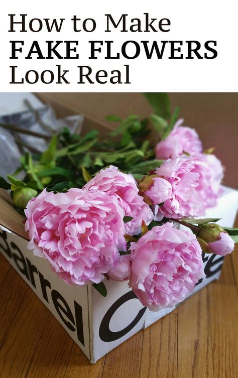 Make Fake Flowers Look Real, Fake Flowers Look Real, Fake Flower Arrangements Diy, Fake Flowers Decor, Fake Flower Arrangements, Diy Arrangements, Faux Flower Arrangements, Flower Arrangements Simple, Floral Arrangements Diy