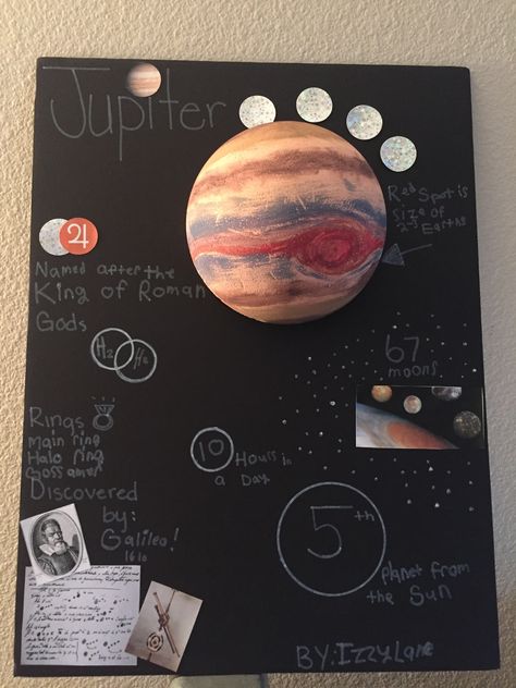 Jupiter Project For School, Planet Poster Project, Jupiter Planet Project For Kids, Jupiter Project, Jupiter Red Spot, Jupiter Poster, Mars Project, Planet Project, Jupiter Planet