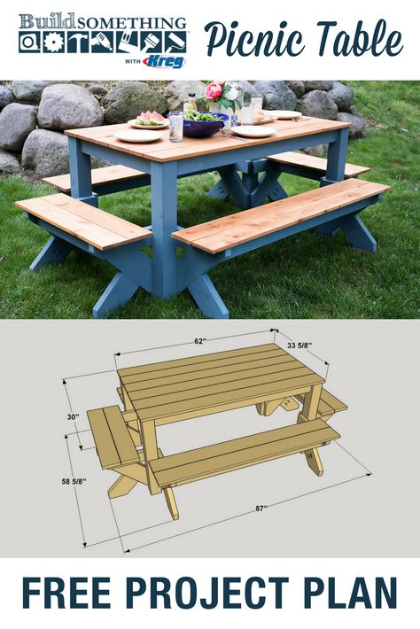 Kursi Ban, Outdoor Yard Ideas, Diy Picnic, Diy Picnic Table, Picnic Table Plans, Kids Picnic Table, Kids Picnic, Outdoor Picnic Tables, Diy Holz