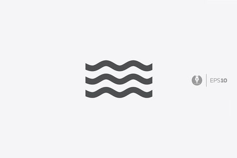 Water waves vector icon , #affiliate, #waves#water#Abstract#vector #AD Starbucks Code, Water Logo Design, Coastal Logo, Wave Icon, Water Graphic, River Logo, Fonts For Logos, Water Vector, Waves Symbol