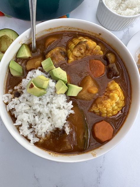 Puerto Rican Vegan Sancocho Vegetarian Sancocho, Vegan Sancocho, Tembleque Puerto Rico, Sancocho Recipe, Puerto Rican Dishes, Puerto Rico Food, Coconut Dessert, Coconut Pudding, How To Cook Mushrooms