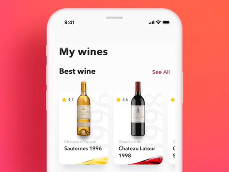 Wine Connoisseur App Concept Animation by Shakuro Design Beer App, Wine Website, Drink App, Wine App, App Wireframe, Flow App, Ios 7 Design, Food Logos, App Concept