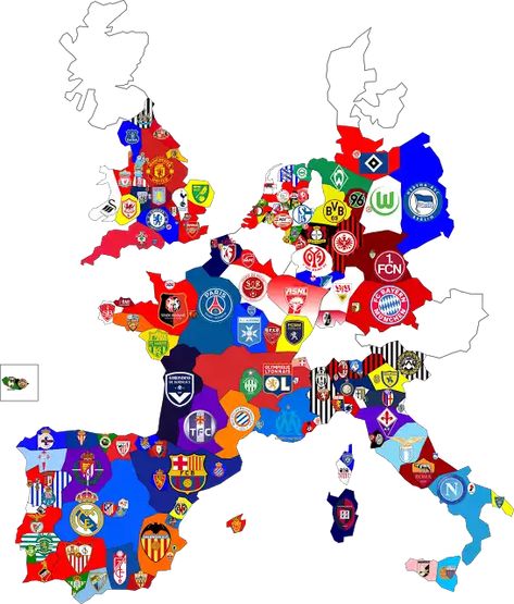 Map of top division football clubs in major European leagues [546x640] - Imgur ديفيد بيكهام, Soccer Memes, European Soccer, Arsenal Football, Manchester United Football, Soccer League, Soccer World, Football Art, Football Memes