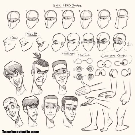 How To Draw Head Looking Up, Draw A Character, Head Reference, Drawn Characters, Male Cartoon Characters, Characters Drawing, Drawing Characters, Circus Characters, Character Drawings