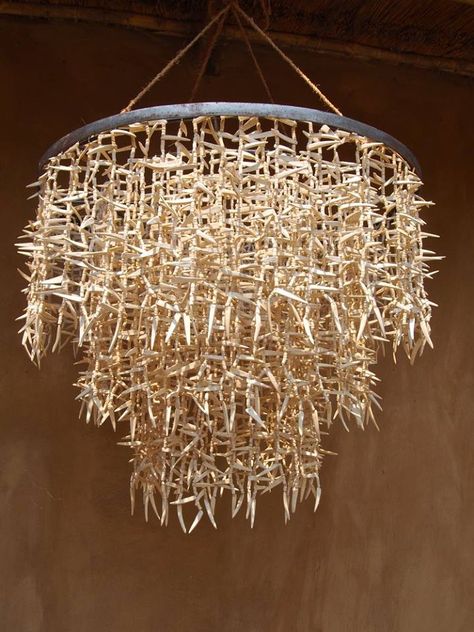 Shrines Art, Barrel Table, Chandelier Lights, Safari Decorations, Modern Crystal Chandelier, Hanging Chandelier, Round Chandelier, Lodge Style, Beaded Chandelier