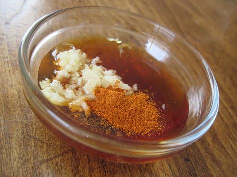 Hot Honey for Strep Throat  4 cloves of garlic, minced 4 T. of honey 1/2 t. of cayenne pepper  Mix in small bowl. Take 1/2 a teaspoon every 1/2 hour. Don't rinse down right away, let sit on the back of your throat. The Cayenne helps bring blood to the area for healing the garlic helps heal quickly and the honey holds it all together and also contains healing properties when raw. Strep Throat Remedies, Hot Honey Recipe, Cold Remedies Fast, Throat Remedies, Sore Throat Remedies, Sick Remedies, Strep Throat, Hot Honey, Natural Antibiotics