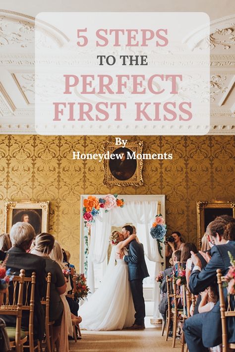 How To Kiss At Wedding, Wedding First Kiss Pose, First Kiss Pose Wedding, Wedding Kiss Pose, How To First Kiss, First Kiss Wedding Pictures, Wedding First Kiss, Kiss Tips, First Kiss Wedding