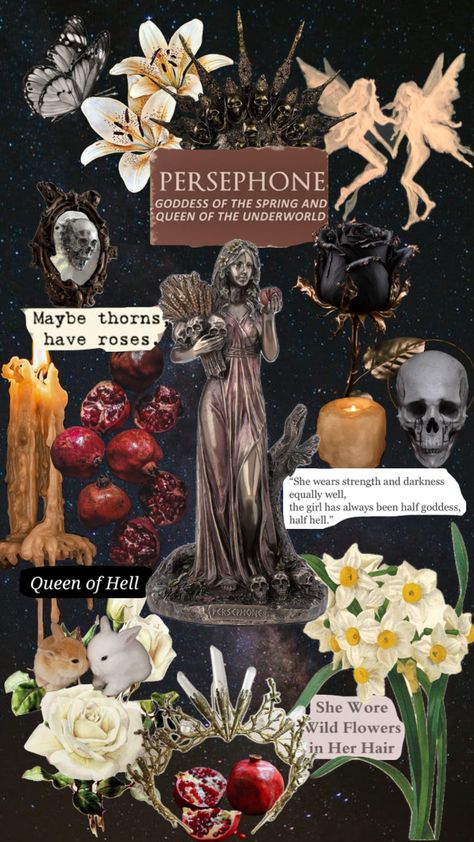 #persephone #hades #queenoftheunderworld #underworld #greekgoddess #archetypes #persephoneaesthetic #kore #themaiden Kore Goddess, Hades Underworld, Persephone Greek Mythology, Persephone Hades, Goddess Persephone, Ancient Greek Clothing, Hades Aesthetic, Persephone Goddess, Goddess Magick