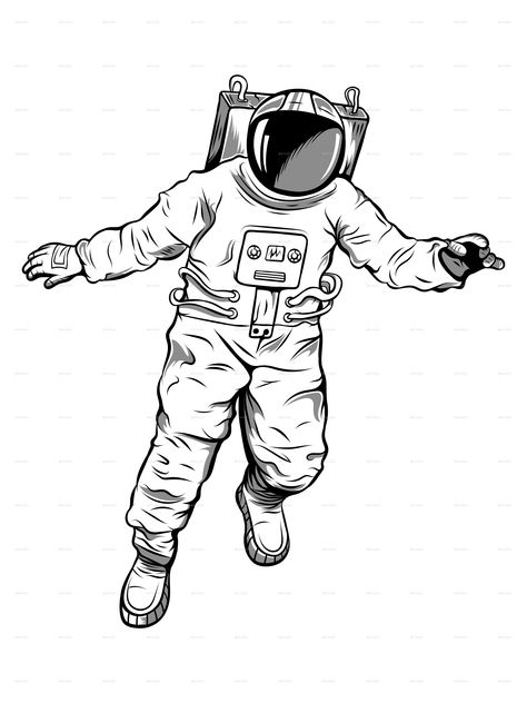 Floating Astronaut Illustration #Floating, #Astronaut, #Illustration Floating Astronaut, Astronaut Drawing, Astronaut Illustration, Astronaut Suit, Space Drawings, Astronaut Art, Space Suit, Universe Art, Line Drawing