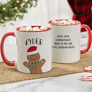 Personalized Coffee Mugs | Personalization Mall Christmas Mugs Personalized, Cricut Noel, Christmas Mug Ideas, Baking Spirits Bright, Personalization Mall, Painted Coffee Mugs, Personalized Christmas Mugs, Table Setting Inspiration, Christmas Cup