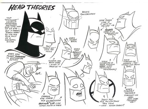 Batman: The Animated Series Concept Art Collection How To Draw Batman, Reflection Drawing, Batman Drawing, Drawing Superheroes, Batman Tv Series, Character Drawings, Character Model Sheet, Frank Miller, Bruce Timm