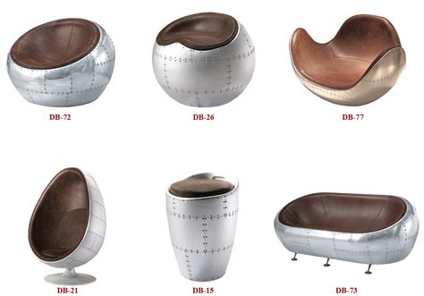 Leather Aviation Spitfire Aluminium Egg Pod Chair - Buy Egg Pod Chair,Aluminium Egg Chair,Aluminum Back Egg Chair Product on Alibaba.com Aviation Furniture, Pod Chair, Aluminum Coffee Table, Automotive Furniture, Industrial Chair, Objet Design, Hammock Chair, Diy Chair, Cool Chairs