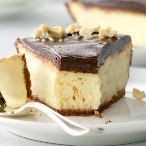 Italian Chocolate-Hazelnut Cheesecake Pie Recipe | Taste of Home Easter Pie, Easter Food Appetizers, Easter Dishes, Italian Chocolate, Easter Desserts, Easter Dinner Recipes, Easter Desserts Recipes, Easter Baking, Easter Dinner