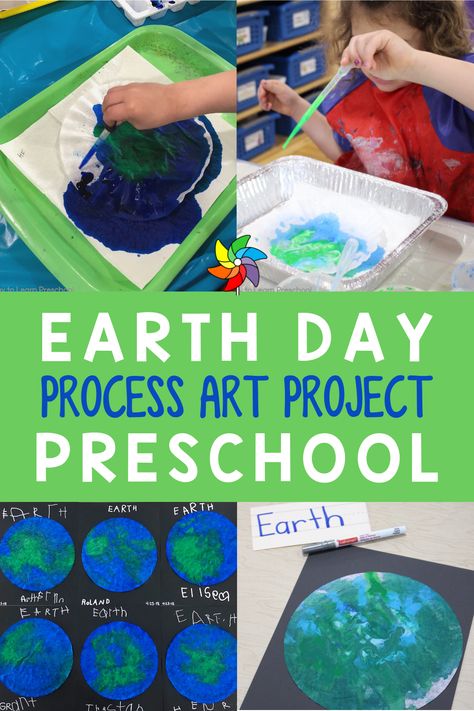 Looking for a fun Earth Day activity for Preschool students this April? This Earth Day process art project is great for learning all about our planet. Students work on their fine motor skills when they use an eyedropper and coffee filters to create the earth. Students also get to do some writing at the end. Students learn about water and land which is great for incorporating a little social studies. This is a great take home craft that students love to do each spring. Earth Day Newspaper Art, Earth Day Crafts For Prek, Earth Day Sensory Bin Preschool, Earth Day Stem Activities Preschool, Earth Day Recycled Art, Caring For The Environment Activities Preschool, Earth Day Art For Preschoolers, Earth Day Centers Preschool, Recycling Art For Preschool