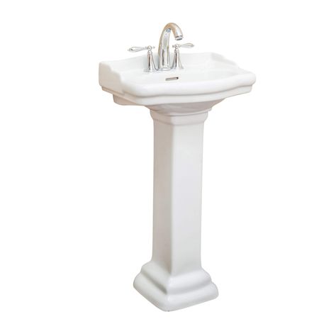 Roosevelt Pedestal - Fine Fixtures White Pedestal Sink, Burgundy Bathroom, Bathroom Pedestal Sink, Bathroom Console, White Pedestal, Pedestal Bathroom Sink, Console Sink, Ceramic Framed, Pedestal Sinks