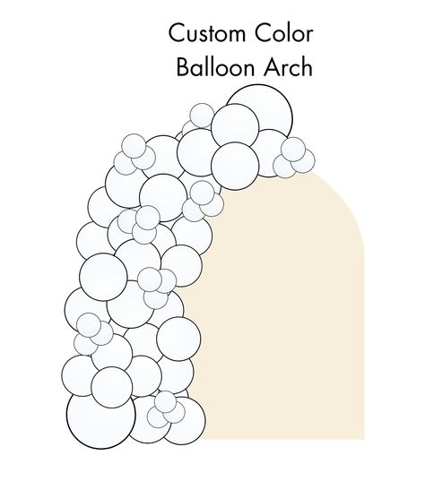 Design Your Own/Customize Your Balloon Arch Kit! Send us your inspo/color scheme and we will put together a DIY kit just for you! The possibilities are endless! Custom DIY Balloon Arch Kit Double Stuffed Balloons, Diy Balloon Arch, Stuffed Balloons, Balloon Template, Balloon Arch Kit, Small Balloons, One Balloon, Diy Balloon, Large Balloons