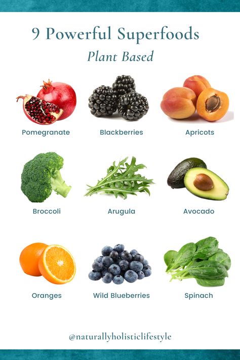 9 Powerful Superfoods Whole Foods Vegan, Plant Based Whole Foods, Naturopathic Medicine, Power Foods, Wild Blueberries, Integrative Medicine, Food Info, Health Knowledge, Healing Food