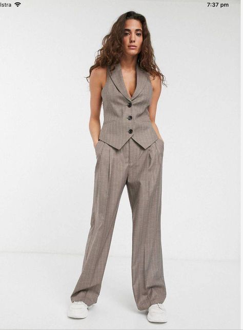 Women’s Waistcoat Suit, Waist Coat And Pants Women, Waistcoat And Pants Outfit, Waistcoat Vest Women Outfit, Suit Waistcoat Women Outfit, Vest For Women Suit, Waist Coat And Skirt Outfit, Tuxedo Vest Outfit Women, Waistcoat Woman Street Style