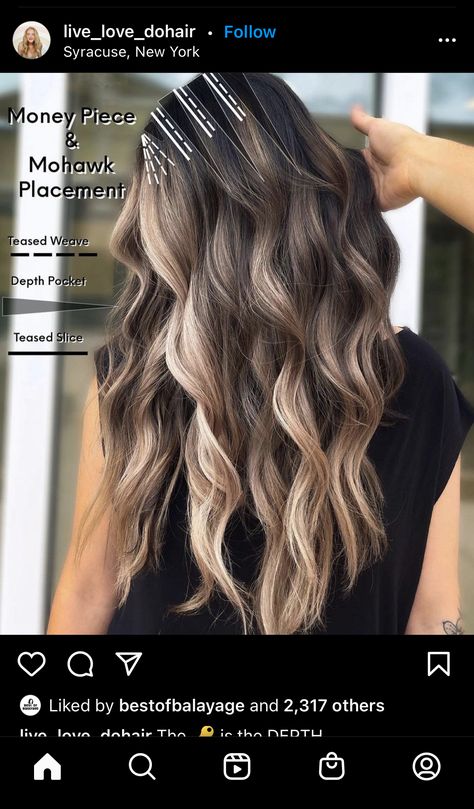 Redken Lowlights Formula, Level 6 Balayage, Redkin Eq Shades Formulas, Balayage Tutorial, Redken Formulas, Foil Placement, Hair Stylist Tips, Redken Color Gels, Hair Formulas