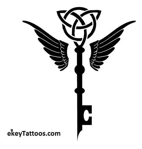 Custom Celtic Key Tattoo by eKeyTattoos-com on DeviantArt Key Tattoo Designs, Celtic Ornaments, Key Tattoos, Key Tattoo, Harry Potter Tattoos, Magic Symbols, Traditional Tattoo Art, Celtic Tattoos, Celtic Designs