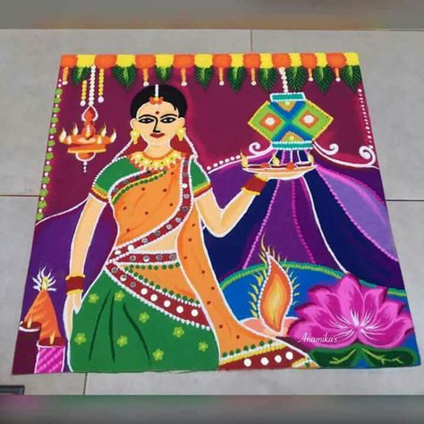 Badi Diwali Rangoli, Rangoli For School Competition, Cartoon Rangoli Designs Diwali, Cartoon Rangoli Designs, Poster Rangoli Designs For Competition, Poster Rangoli Designs For Diwali, Cartoon Rangoli, Cartoons Rangoli Design, Diwali Art