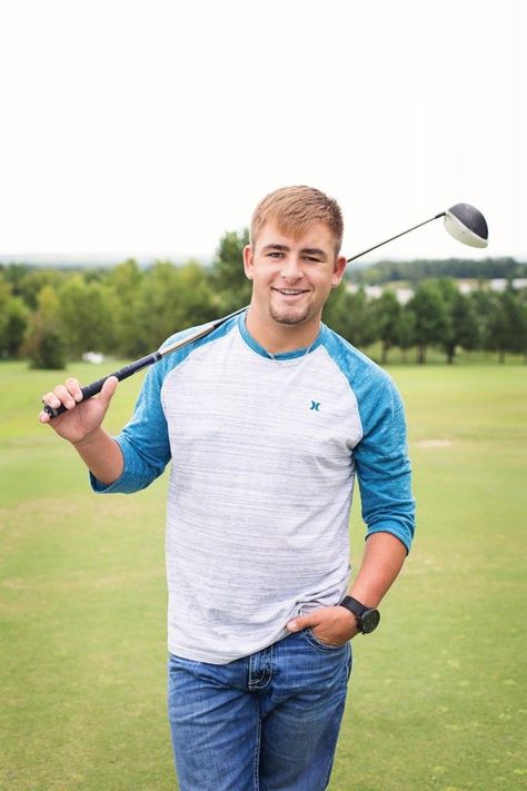 Senior Portrait / Photo / Picture Idea - Golf / Golfer / Golfing Golf Senior Pictures, Golf Family, Beginner Cardio Workout, Golf Course Photography, Senior Photos Boys, Golf Pictures, Boys Golf, Golf Photography, Senior Boy Poses