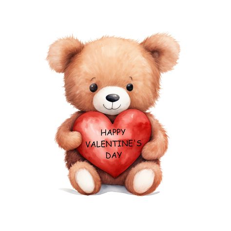 Png Bear, Valentine Cartoon, Teddy Bear Png, Valentines Day Bears, Bear Png, Teddy Bears Valentines, Teddy Bear Design, Clip Art Png, Bear Art