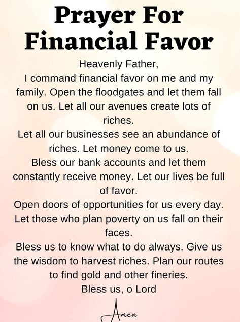 Prayer For Financial Blessing, Help From God, Prayer For Finances, Financial Blessing, Financial Breakthrough, Financial Prayers, Money Prayer, Prayer For Guidance, Deliverance Prayers