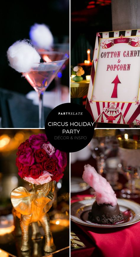 Carnival Dinner Party, Luxury Carnival Theme Party, Carnival Themed Corporate Event, Dark Circus Theme, Carnival Engagement Party, Fancy Circus Theme Party, Retro Circus Party, Circus Games For Adults, Classy Circus Theme Party