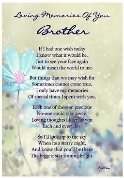 Brother Poems From Sister, Miss You Brother Quotes, Remembering Brother, Brother Poems, Sentimental Meaning, Dad In Heaven Quotes, Missing My Brother, Deep Relationship Quotes, Little Brother Quotes