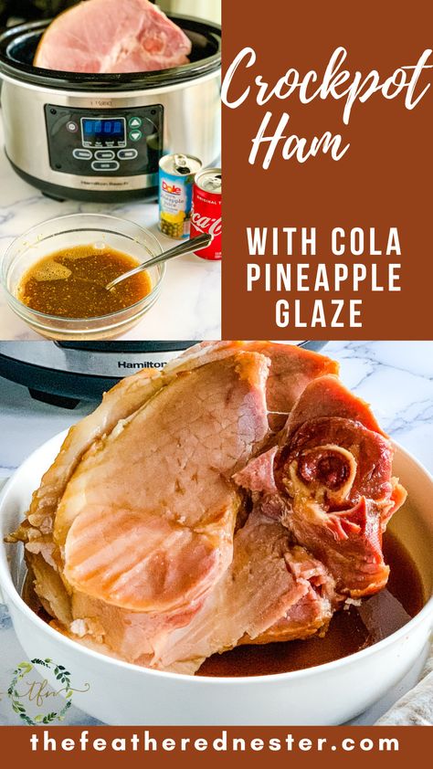 Pineapple Ham Crockpot, Slowcooker Ham, Thanksgiving Ham Recipes, Recipes With Cooked Ham, Ham Recipes Healthy, Easy Ham Recipes, Healthy Ham, Ham Recipes Crockpot, Thanksgiving Dinner For Two