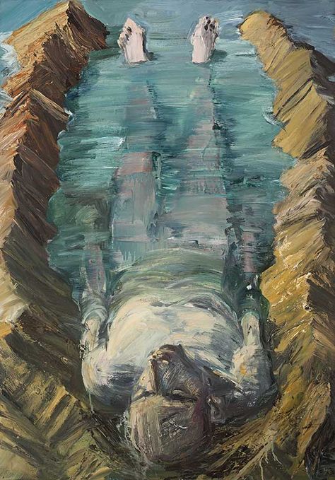 ewan-macleod niagea - Google Search Lying In Water, Euan Macleod, Painting Themes, General Aesthetic, Australian Painting, Christchurch New Zealand, Ellis Island, Human Form, Ap Art