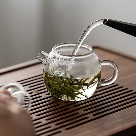 150/250ml Mini Clear Glass Teapot High Borosilicate For Hot Beverages Teapot For One Person Use Kung Clear Tea Pot, Giant Wheel, Gaiwan Tea, Matcha Set, Winter Tea, Tea Pitcher, Health Tea, Healthy Teas, Glass Teapot