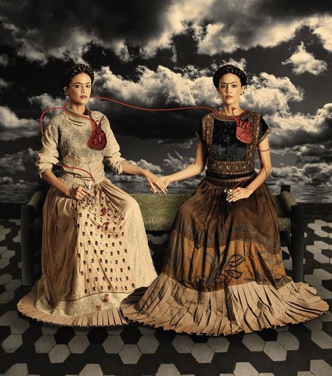 The Two Fridas (Tishani Doshi), 2012  #fineartphotography #fridakahlo #artphotography #rohitchawla #originalartworkforsale #artisera The Two Fridas, Two Fridas, Frida Kahlo Artwork, Ziegfeld Girls, Frida Art, Frida Kahlo Art, Sound Art, Diego Rivera, Feminine Art