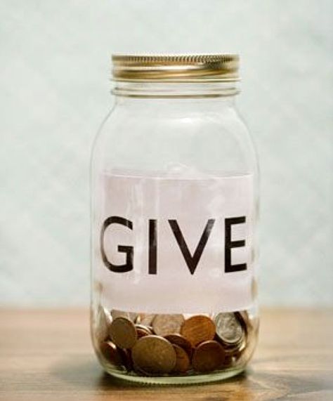 Charity jar. Charity Work Ideas, Charity Ideas, Paying It Forward, Charity Project, Etiquette And Manners, Charitable Giving, Anything For You, Charity Work, Fundraising Ideas