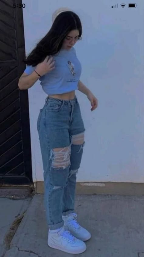 Outfits Con Jeans, Outfit Mujer, Elegante Casual, Causual Outfits, Baggy Pants, Swaggy Outfits, Instagrammer, Teenage Fashion Outfits, Teen Fashion Outfits