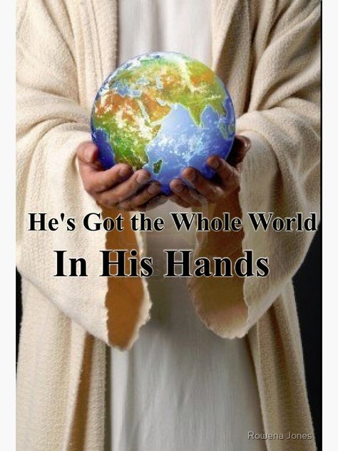 "He's Got the Whole World in His Hands" Sticker by smartnet77 | Redbubble King James Bible Online, Whole World In His Hands, John 3 17, God Sent, Hand Sticker, Religious Pictures, God Will Provide, Pictures Of Jesus Christ, Encouraging Scripture