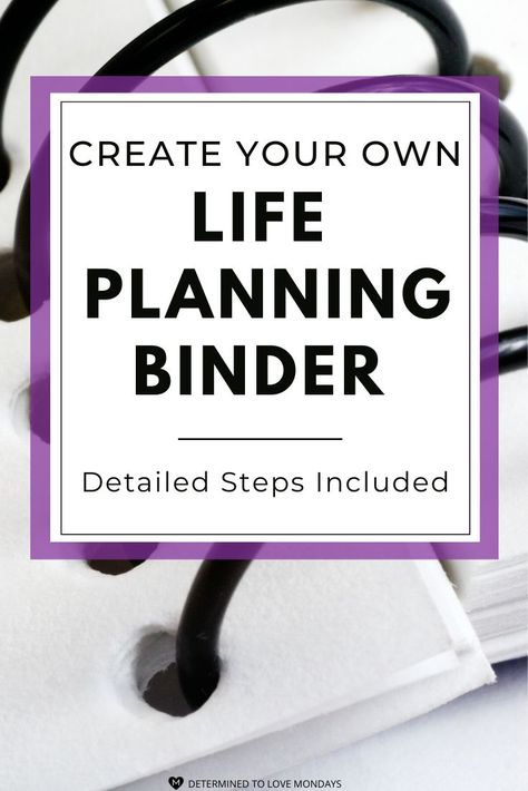 Vision Binder Ideas, Life Binder Categories, Vision Binder, Life Binder Printables, Life Management Binder, Create Your Own Life, Motivational Planner, Life Organization Binder, Growth Mindset Book