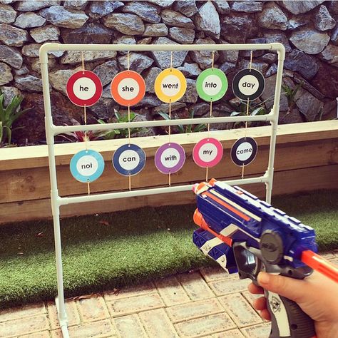 Nerf Games, Nerf Birthday Party, Nerf Party, Games For Boys, Backyard Games, Carnival Games, Wrist Game, Birthday Games, Backyard Fun