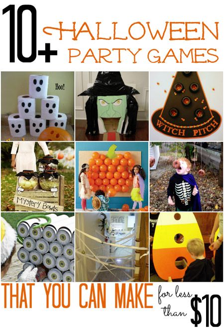 Last-Minute Halloween Party Ideas Fun Halloween Party Games, Halloween Class Party, Hallowen Ideas, Halloween Preschool, Halloween Bash, Cheap Crafts, Halloween Party Games, Halloween 2015, Birthday Halloween Party